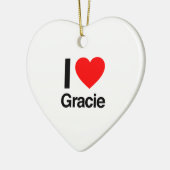i love gracie keramisch ornament (Links)