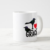 I Love Grackles Extra Grote Mok (Voorkant rechts)
