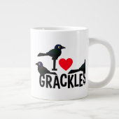 I Love Grackles Extra Grote Mok (Rechts)