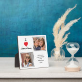 I Love Grandma 2 Photo  Plaque (Insitu)