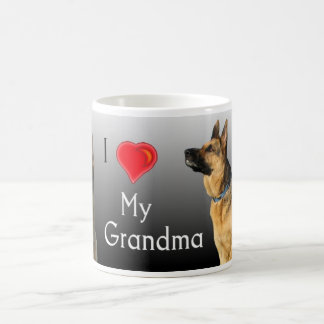 I Love Grandma German Shepherd Koffiemok