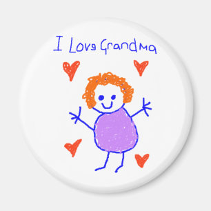 I Love Grandma Magneet