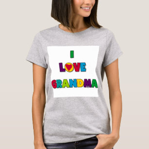 I Love Grandma T-shirts et cadeaux