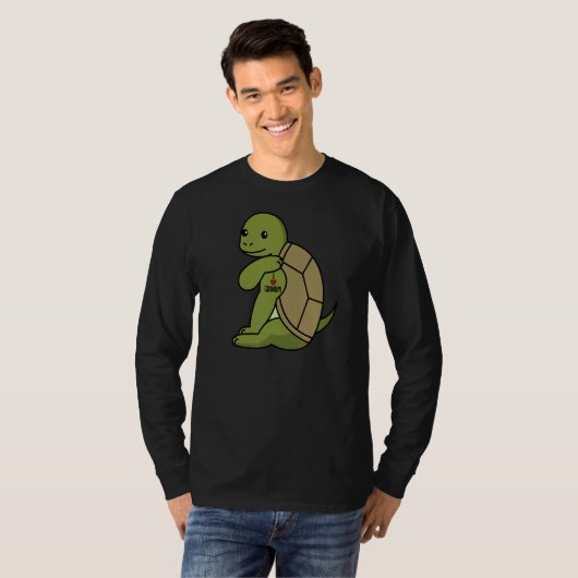 I Love Grandpa Tattoo Tortoise Grandfather Pet T-shirt (Voorkant volledig)
