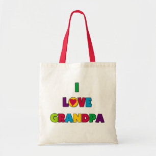 I Love Grandpa Tshirts and Gifts Tote Bag