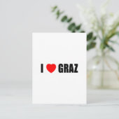 I Love Graz Briefkaart (Staand voorkant)