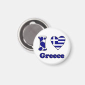 I love Greece magnet (Recto/Verso)