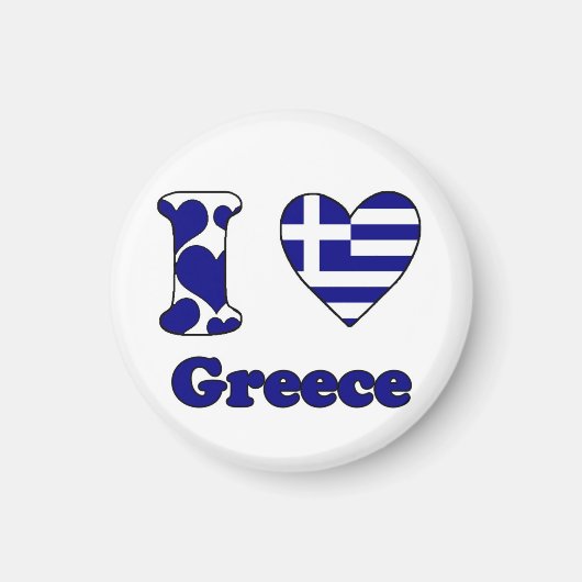 I love Greece magnet Magneet (Voorkant)