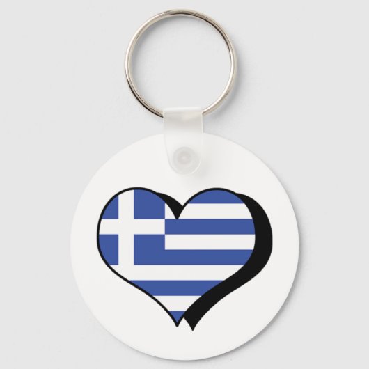 I Love Greece Sleutelhanger (Voorkant)