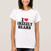 I Love Grizzly Beren T-shirt (Voorkant)