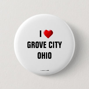 I Love Grove City, Ohio Ronde Button 5,7 Cm
