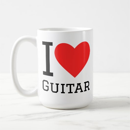 I love guitar koffiemok (Links)