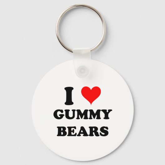 I Love Gummy Beren Sleutelhanger (Voorkant)