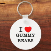 I Love Gummy Beren Sleutelhanger (Voorkant)