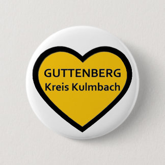 I Love Guttenberg Kreis Kulmbach Ronde Button 5,7 Cm