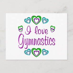 I Love Gymnastics Briefkaart