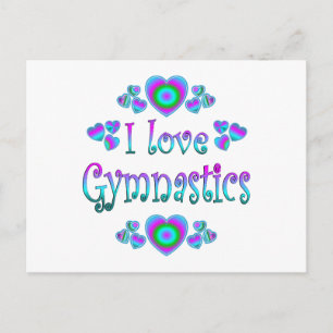I Love Gymnastics Briefkaart