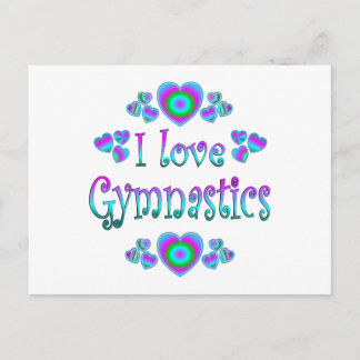 I Love Gymnastics Briefkaart