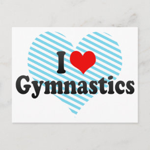 I Love Gymnastics Briefkaart