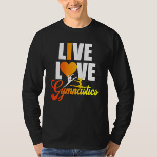 I Love Gymnastics Gymnast Gymnastics Coach mam Gir T-shirt