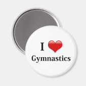 I Love Gymnastics Magneet (Voorkant / Achterkant)