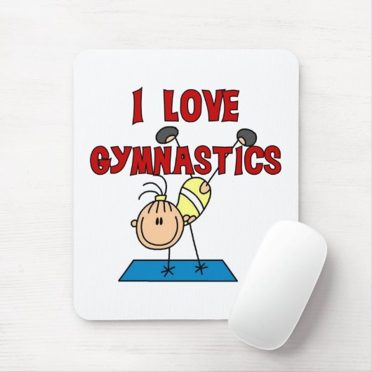 I Love Gymnastics Muismat (Met muis)
