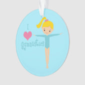 I Love Gymnastics Ornament (voorkant)