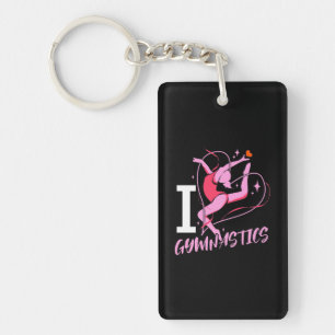 I Love Gymnastics Sleutelhanger
