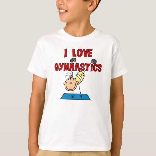I Love Gymnastics T-shirt (Voorkant)