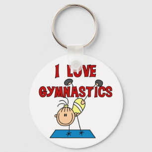 I Love Gymnastics Tshirts and Gifts Sleutelhanger