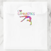 I Love Gymnastique Tie Dye Chemises Sacs Stickers (Sac)