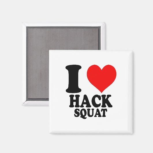 I Love Hack Squat Magneet (Voorkant / Achterkant)