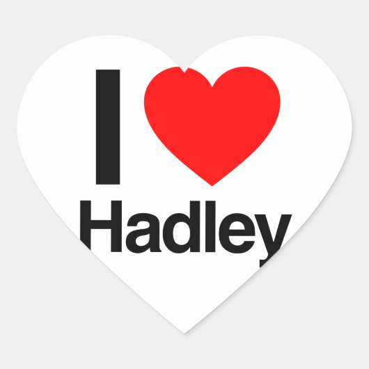 i love hadley hart sticker (Voorkant)