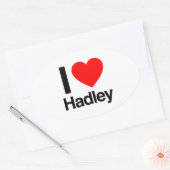 i love hadley ovale sticker (Envelop)