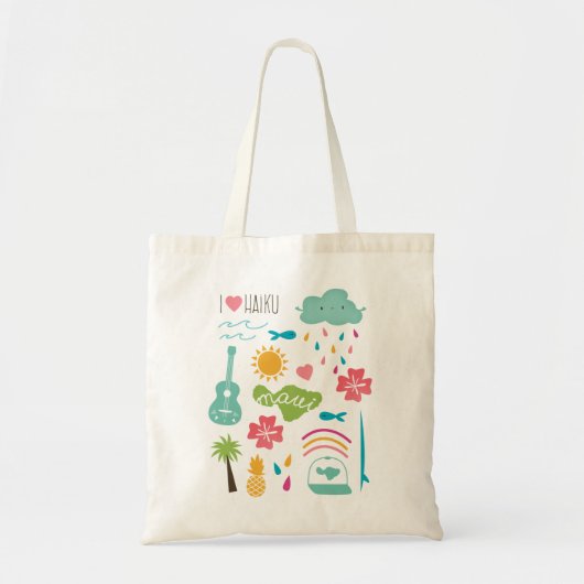 "I Love Haiku" Bag Tote Bag (Voorkant)