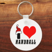 I Love Handball Design Sleutelhanger (Voorkant)