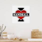 I Love Handball Poster (Keuken)