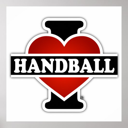 I Love Handball Poster (Voorkant)