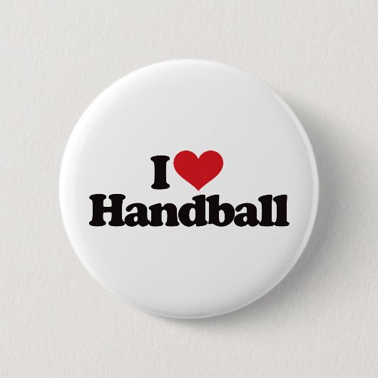 I Love Handball Ronde Button 5,7 Cm (Voorkant)