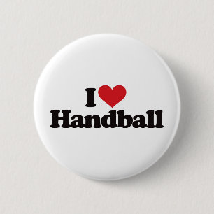 I Love Handball Ronde Button 5,7 Cm