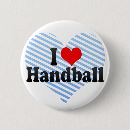 I Love Handball Ronde Button 5,7 Cm (Voorkant)
