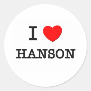 I Love Hanson Ronde Sticker