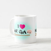 I Love Har Gao (crevettes à la benne) Café Mug (Devant gauche)