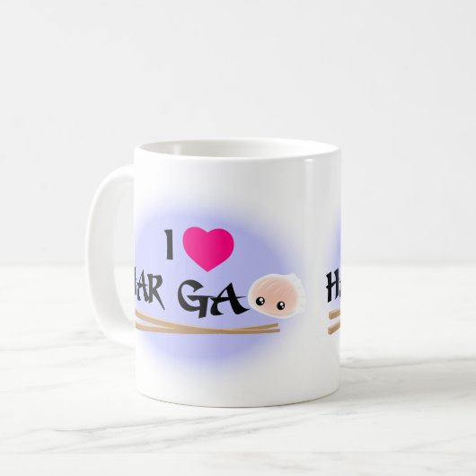 I Love Har Gao (garnalendumpling) Coffee Mok (Voorkant links)