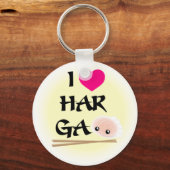 I Love Har Gao (garnalendumpling) Sleutelhanger (Voorkant)