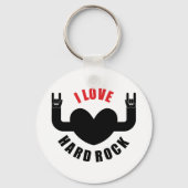 I Love Hard Rock Sleutelhanger (Achterkant)