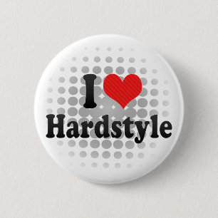 I Love Hardstyle Ronde Button 5,7 Cm