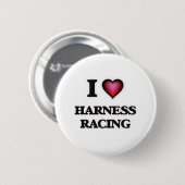 I Love Harness Racing Ronde Button 5,7 Cm (Voorkant /achterkant)