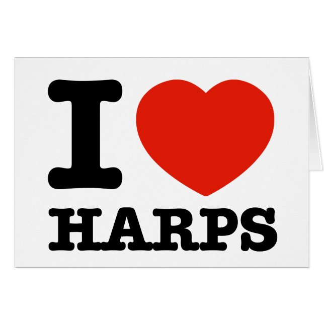I Love Harps (Voorkant Horizontaal)