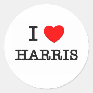 I Love Harris Ronde Sticker